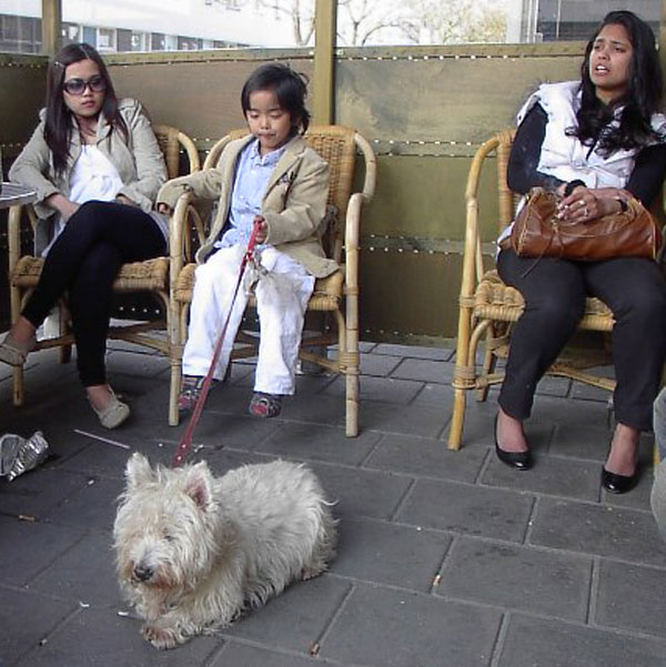 En natuurlijk was Jordie die de hele dag voor een uitstekende bewaking heeft gezorgd er ook bij!